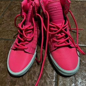 Supra hot pink womens size 6.